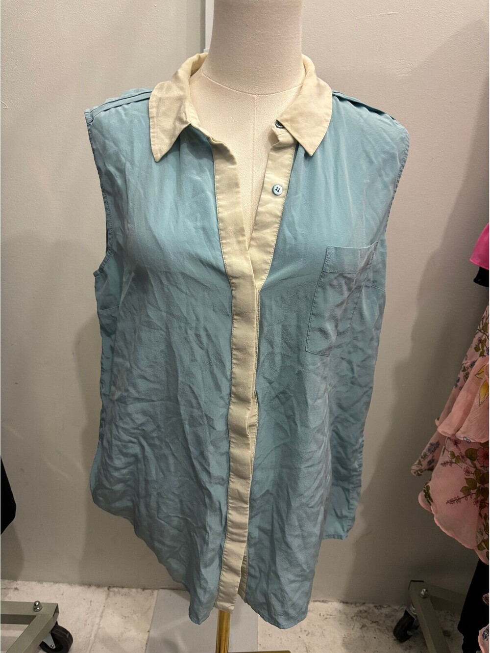Marc by Marc Jacobs Sleeveless Silk Shirt